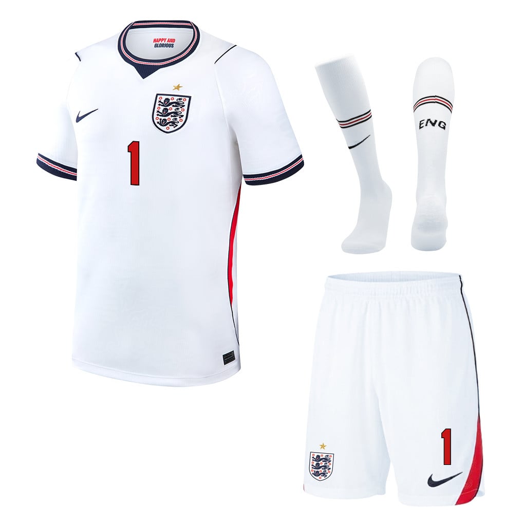Jordan Pickford 1 England 2026 Home Men Kit Set – White