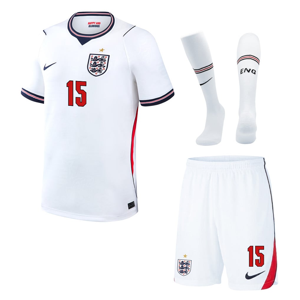 Morgan Rogers 15 England 2026 Home Men Kit Set – White