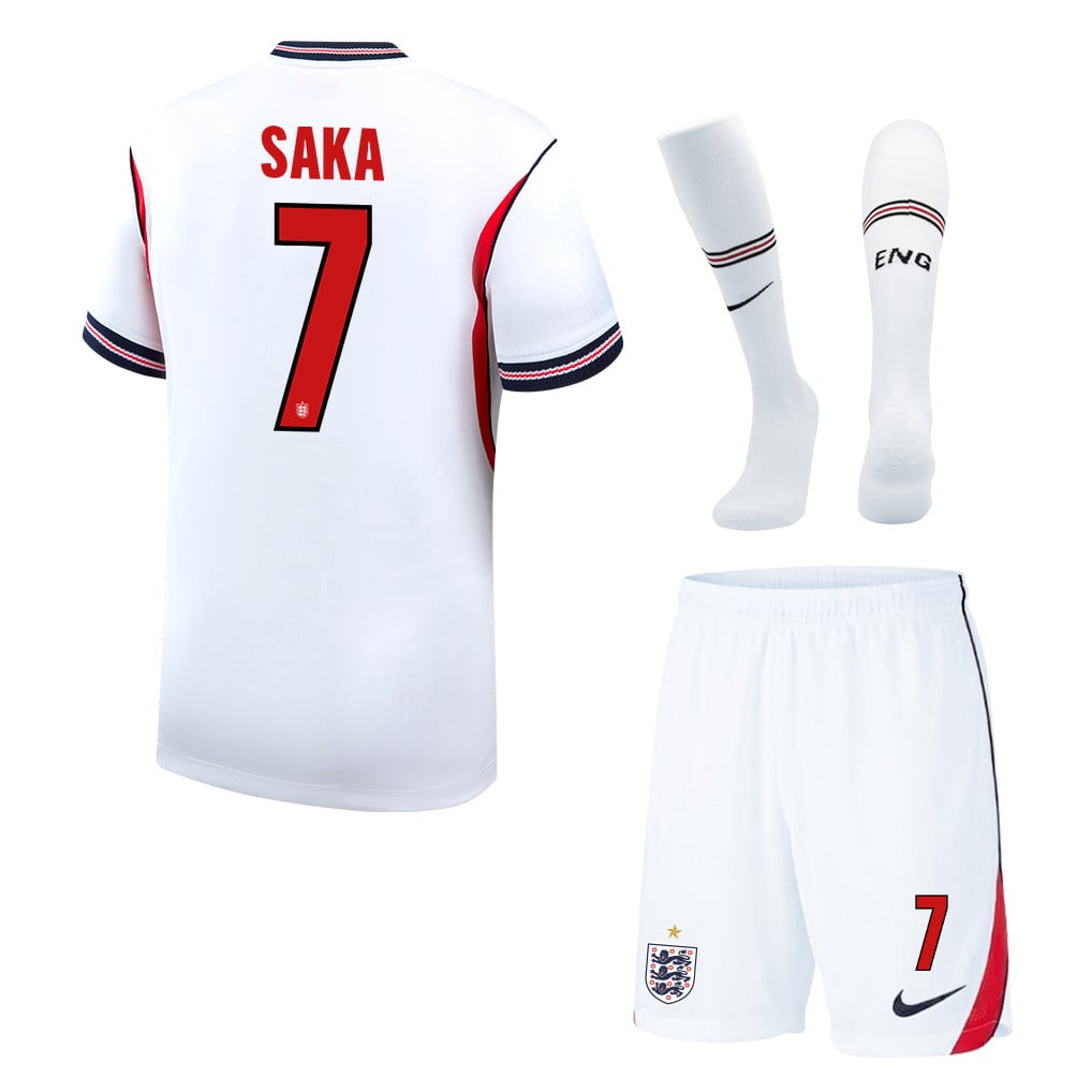 Bukayo Saka 7 England 2026 Home Men Kit Set – White