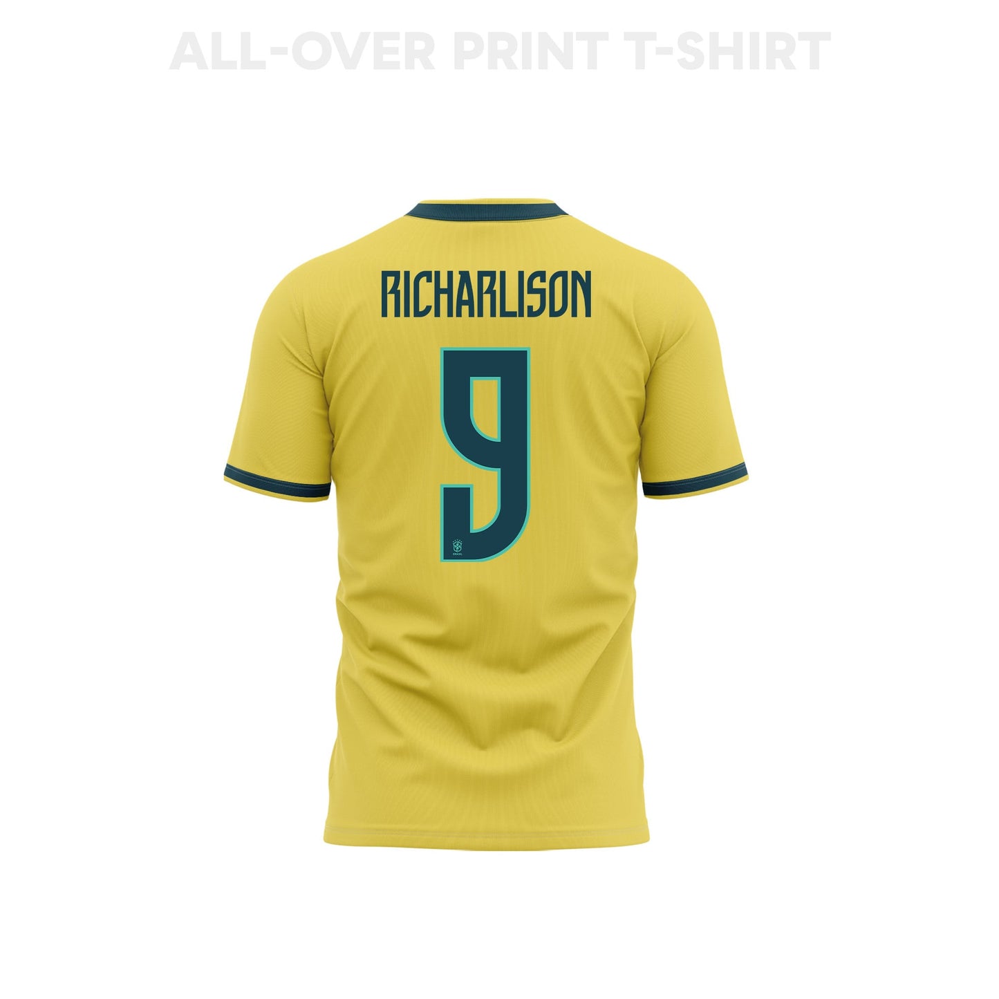 Richarlison 9 Brazil 2026 Home 3D T-Shirt Fully Printed – Unisex, Yellow