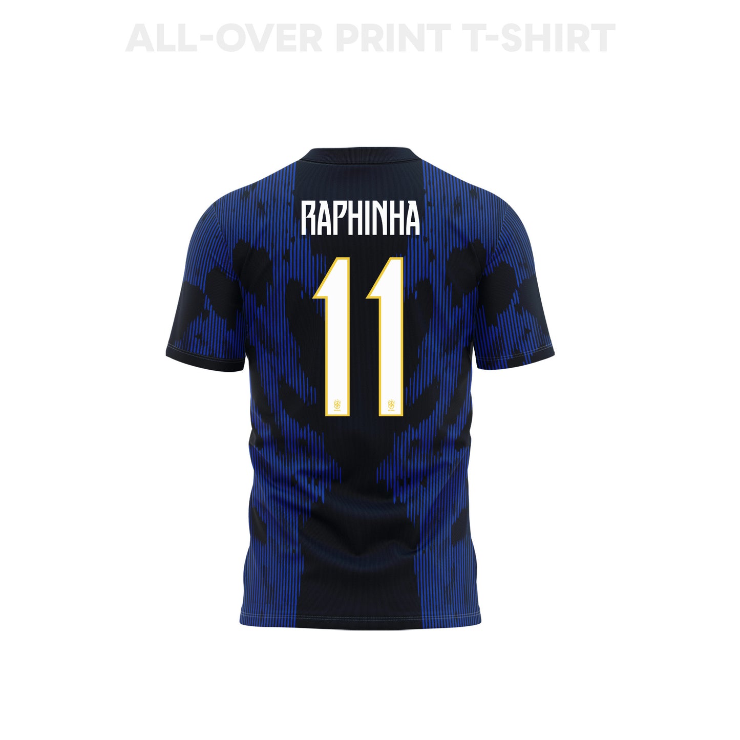 Raphinha 11 Youth Brazil 2026 Away 3D T-shirt Fully Printed – Blue