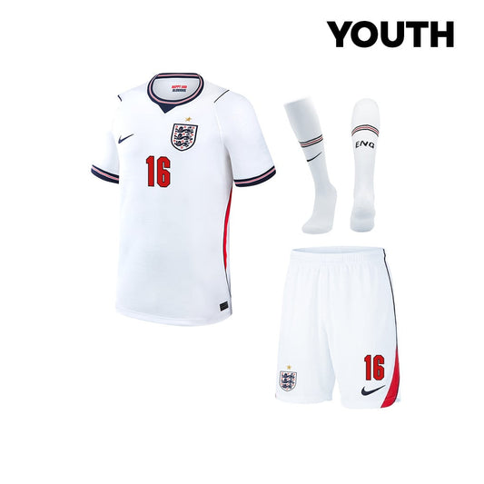 Adam Wharton 16 England 2026 YOUTH Home Kit Set – White