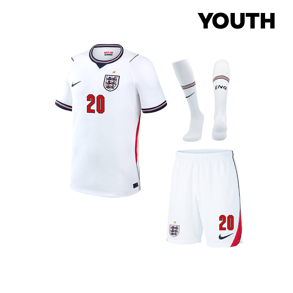Jarrod Bowen 20 England 2026 YOUTH Home Kit Set – White