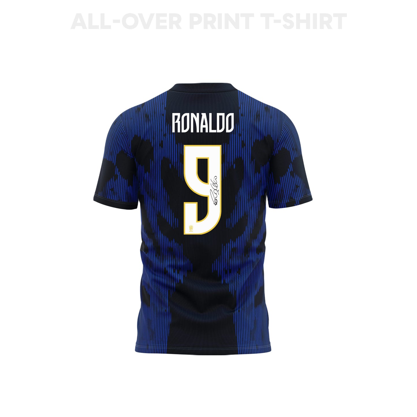 Ronaldo Nazário 9 Youth Brazil 2026 Away 3D T-shirt Fully Printed – Blue