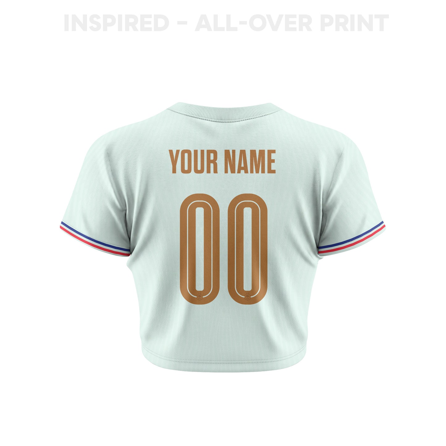 France 2026 Women's Away All-Over Print Cropped Jersey - Personalized - Green