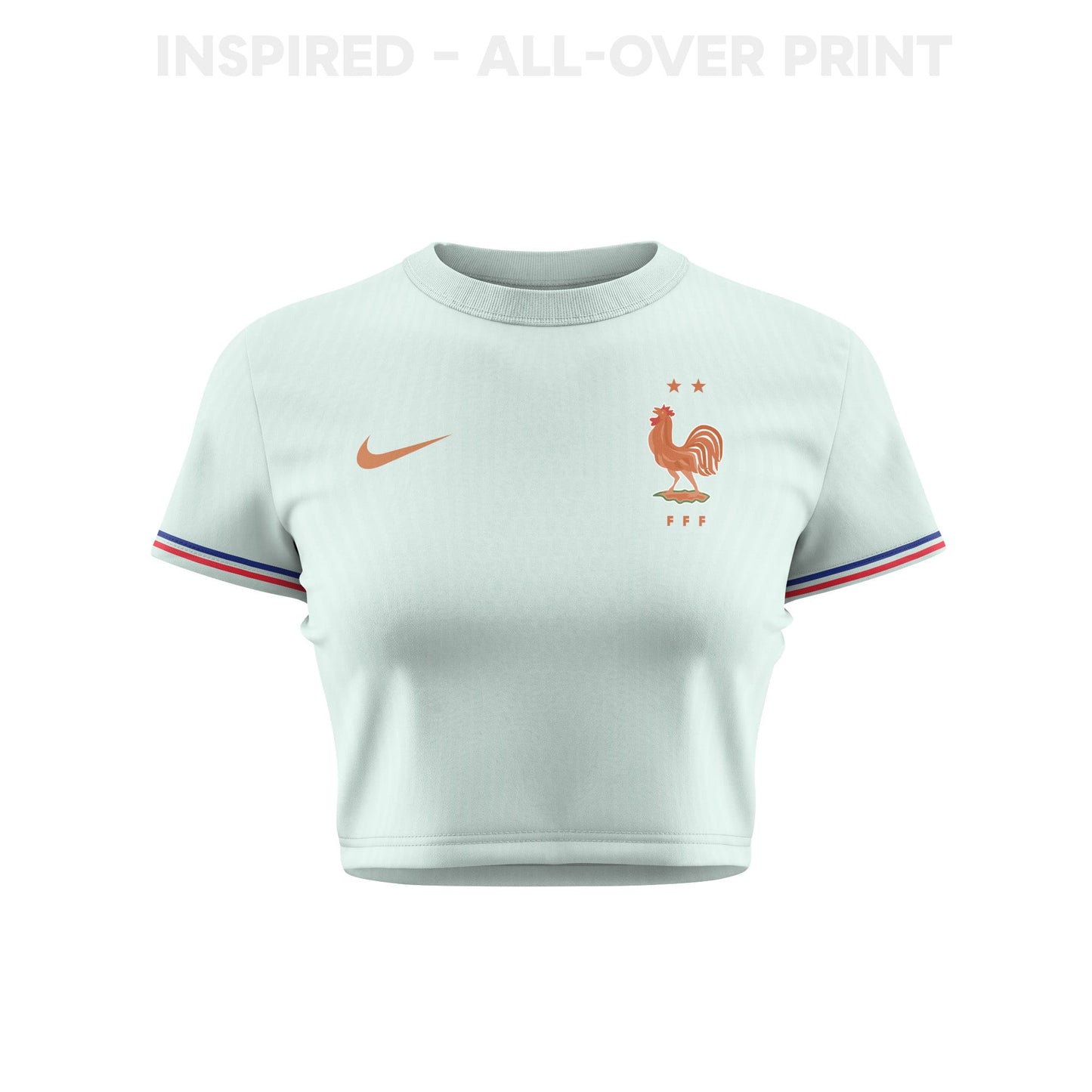 France 2026 Women's Away All-Over Print Cropped Jersey - Green