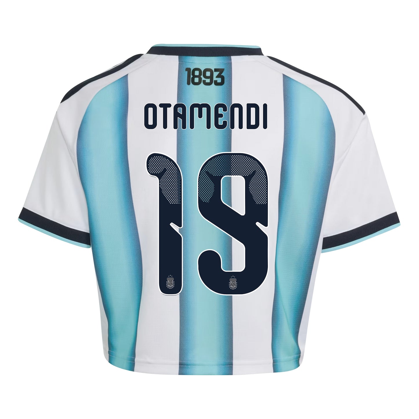 Nicolás Otamendi 19 Argentina 2026 Home Women's Cropped Jersey - White