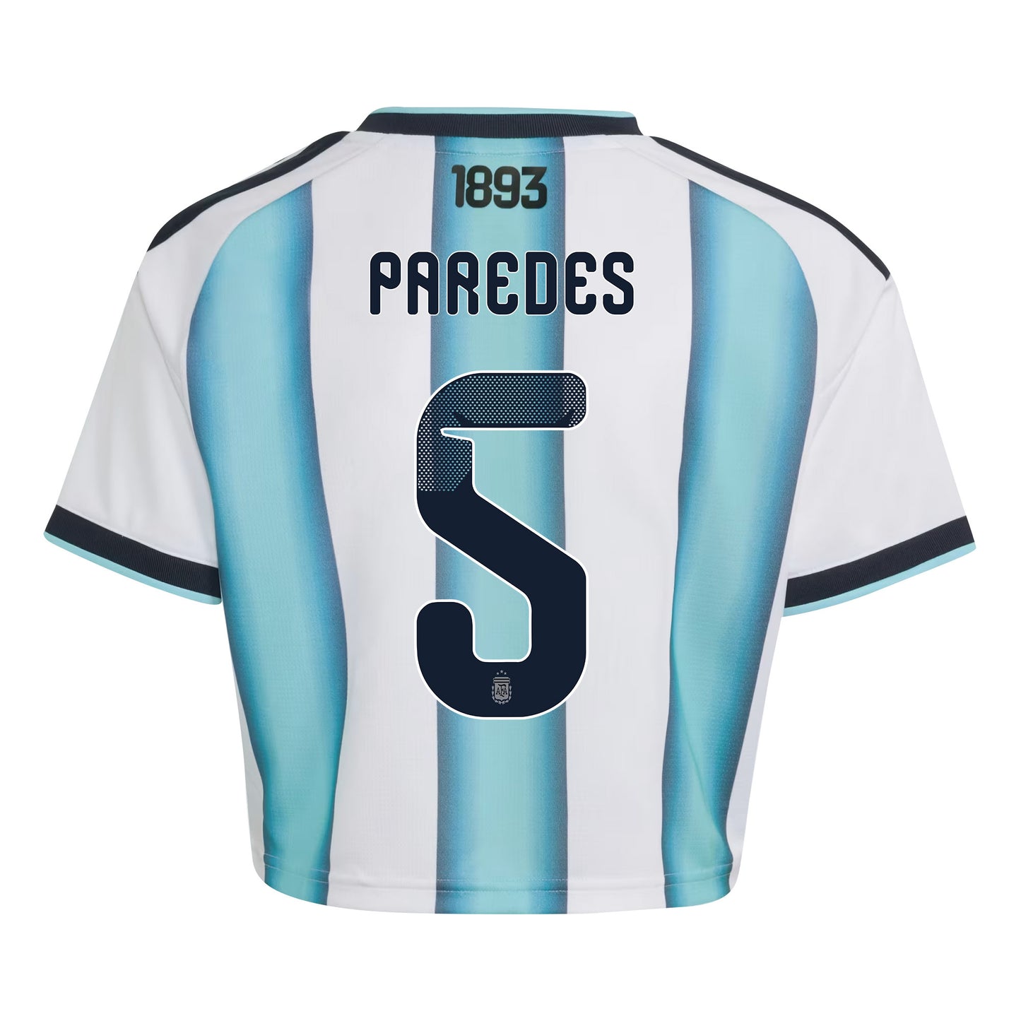 Leandro Paredes 5 Argentina 2026 Home Women's Cropped Jersey - White