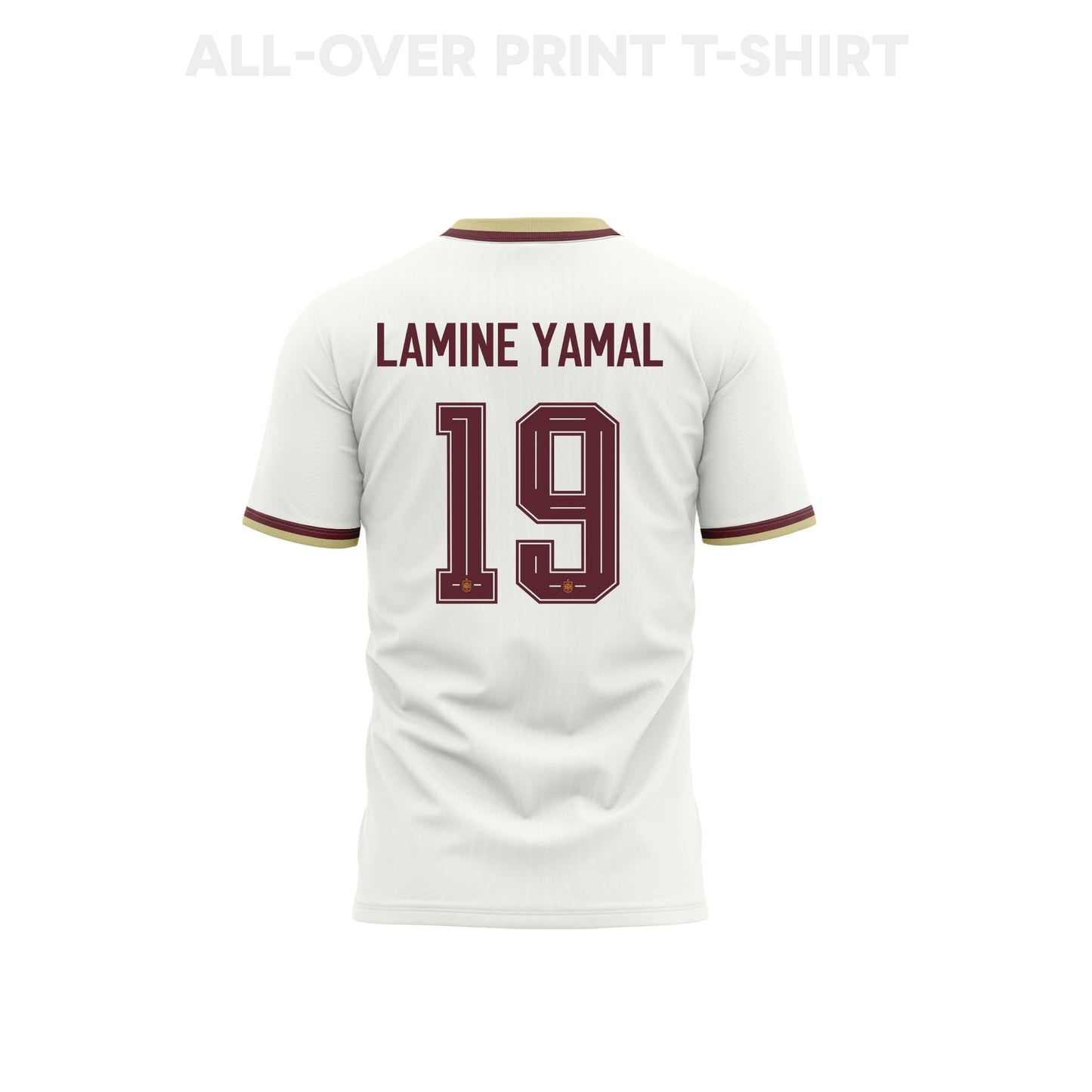 Lamine Yamal 19 Spain 2026 Away 3D T-Shirt Fully Printed – Unisex, White