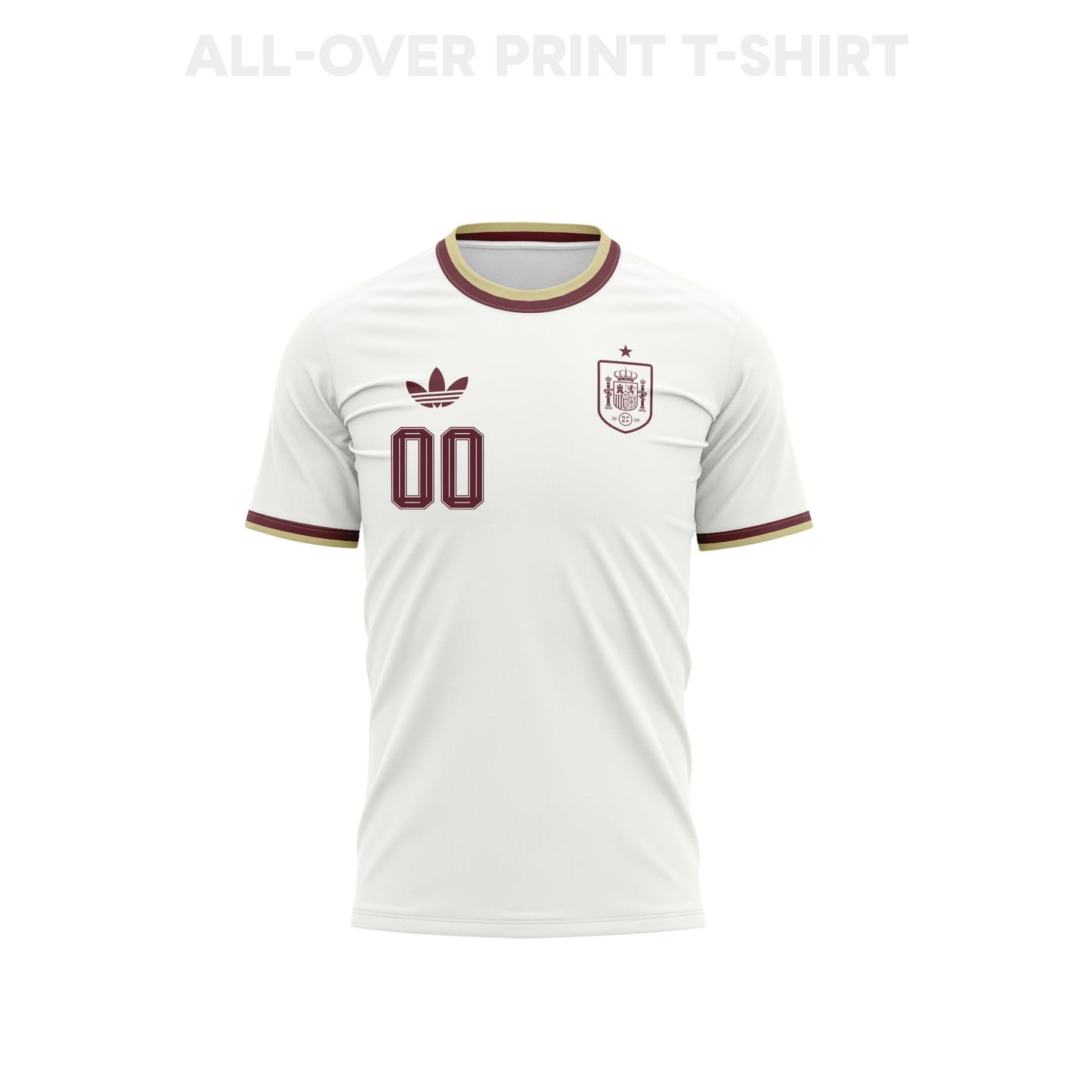 Spain 2026 Away 3D T-Shirt Fully Printed – Personalized – Unisex, White
