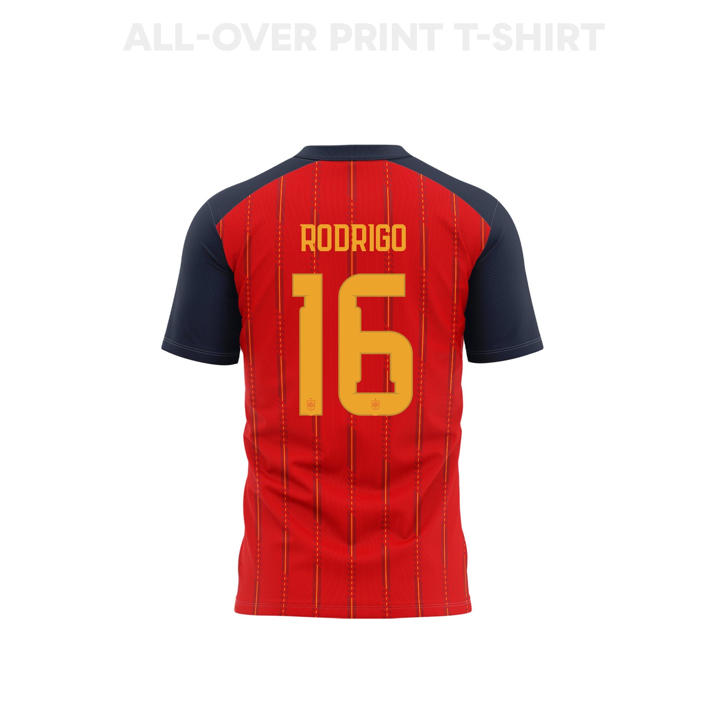 Rodri 16 Spain 2026 Home 3D T-Shirt Fully Printed – Unisex, Red