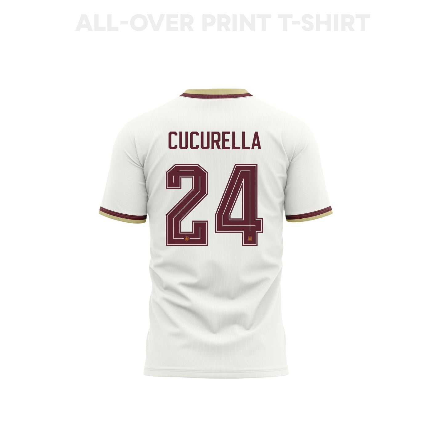 Marc Cucurella 24 Youth Spain 2026 Away 3D T-shirt Fully Printed – White