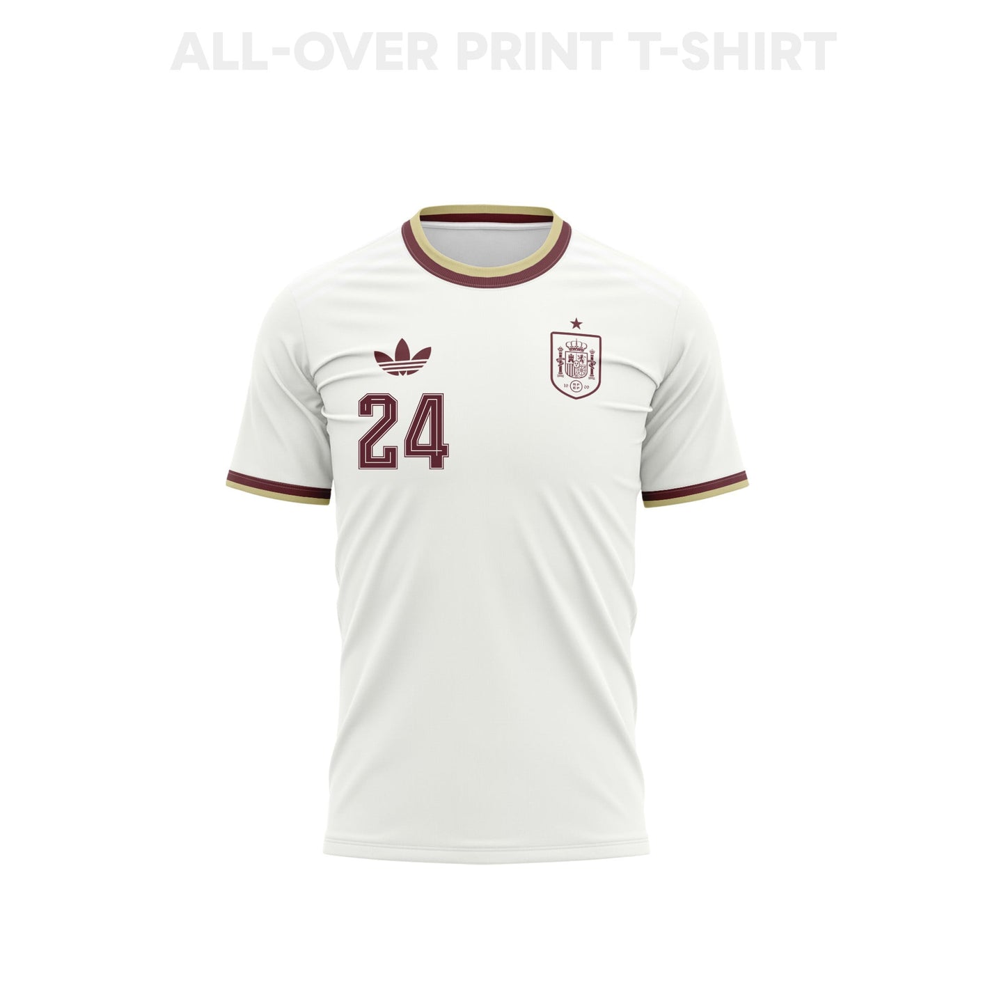 Marc Cucurella 24 Youth Spain 2026 Away 3D T-shirt Fully Printed – White