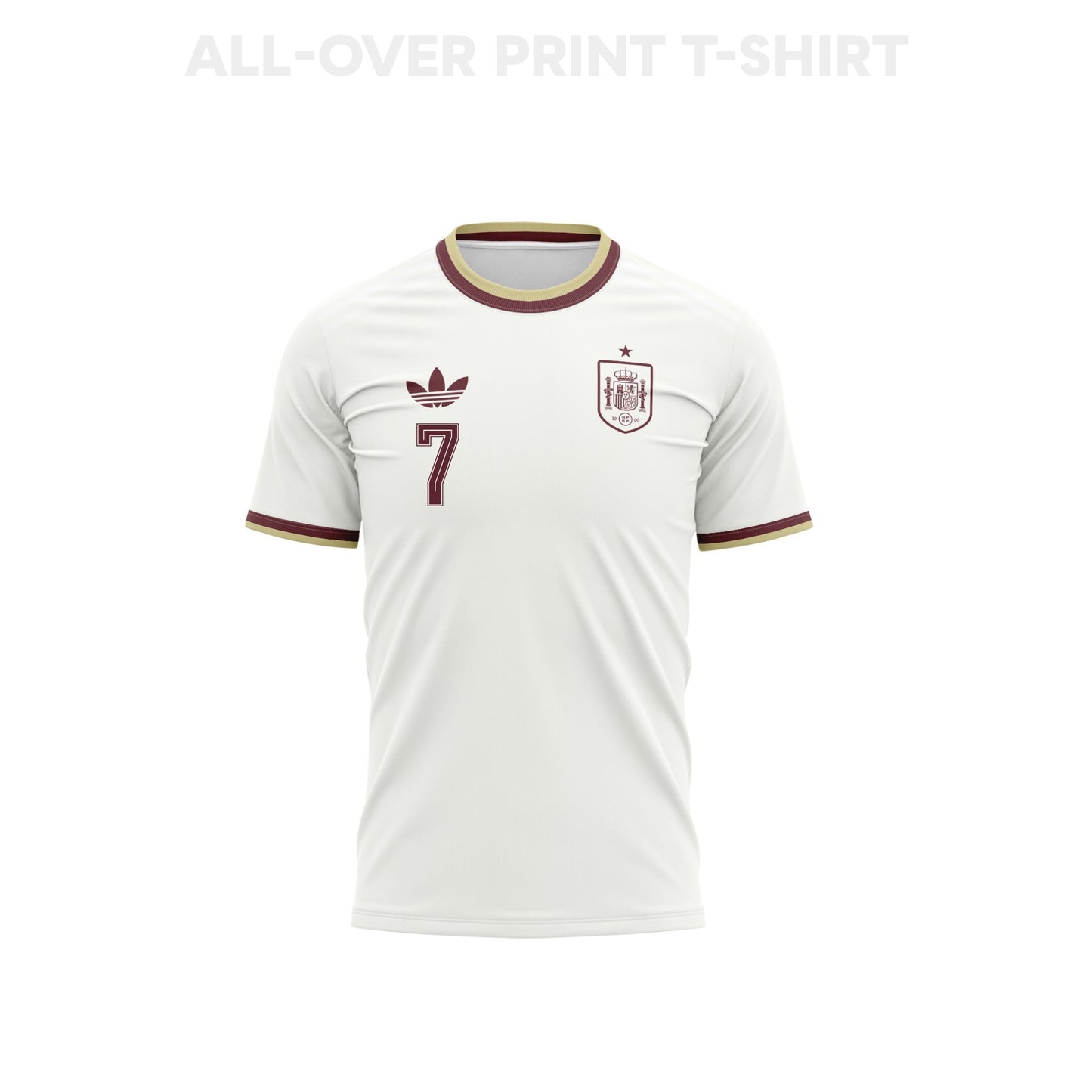 Álvaro Morata 7 Youth Spain 2026 Away 3D T-shirt Fully Printed – White