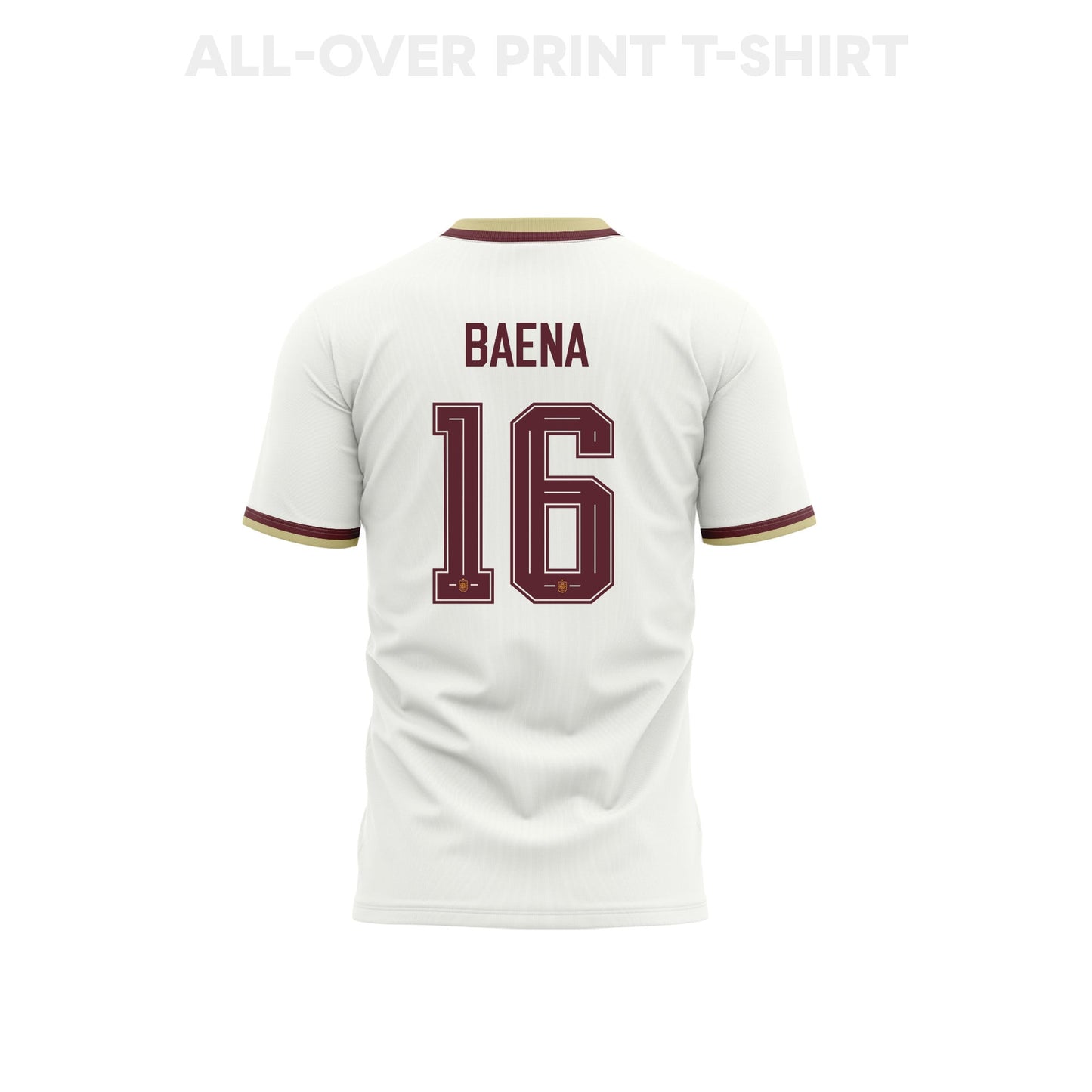 Alex Baena 16 Youth Spain 2026 Away 3D T-shirt Fully Printed – White