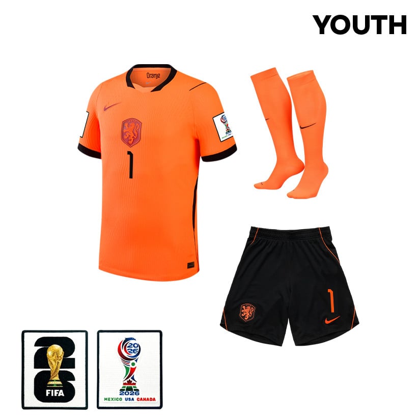 Bart Verbruggen 1 Netherlands 2026 YOUTH Home Kit Set – Orange