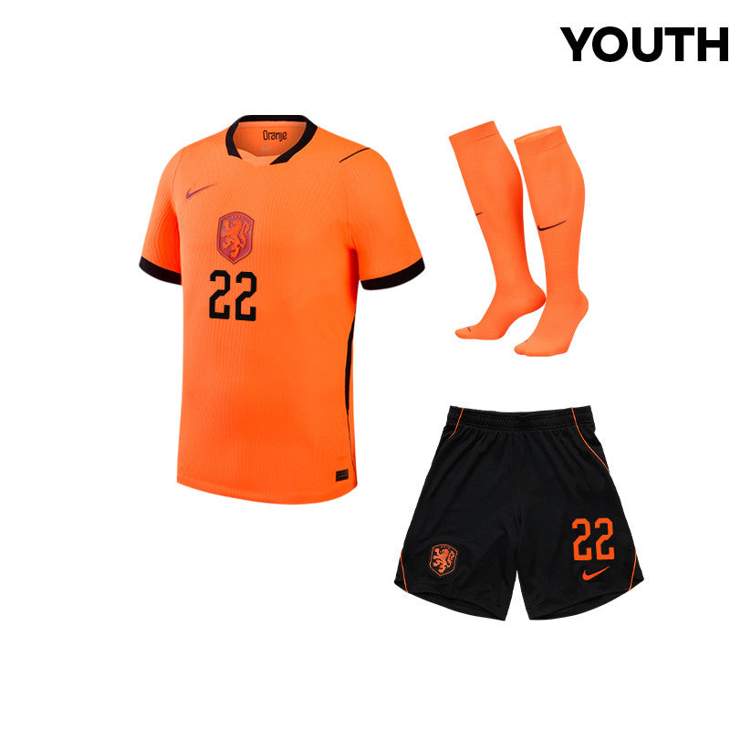 Denzel Dumfries 22 Netherlands 2026 YOUTH Home Kit Set – Orange