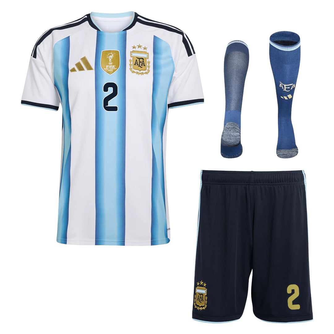 Lucas Martínez Quarta 2 Argentina 2026 Home Men Kit Set – White