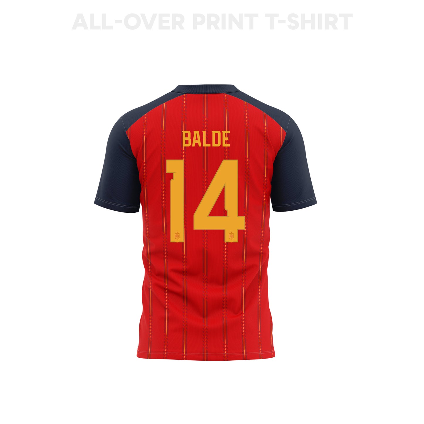 Alejandro Balde 14 Youth Spain 2026 Home 3D T-shirt Fully Printed – Red