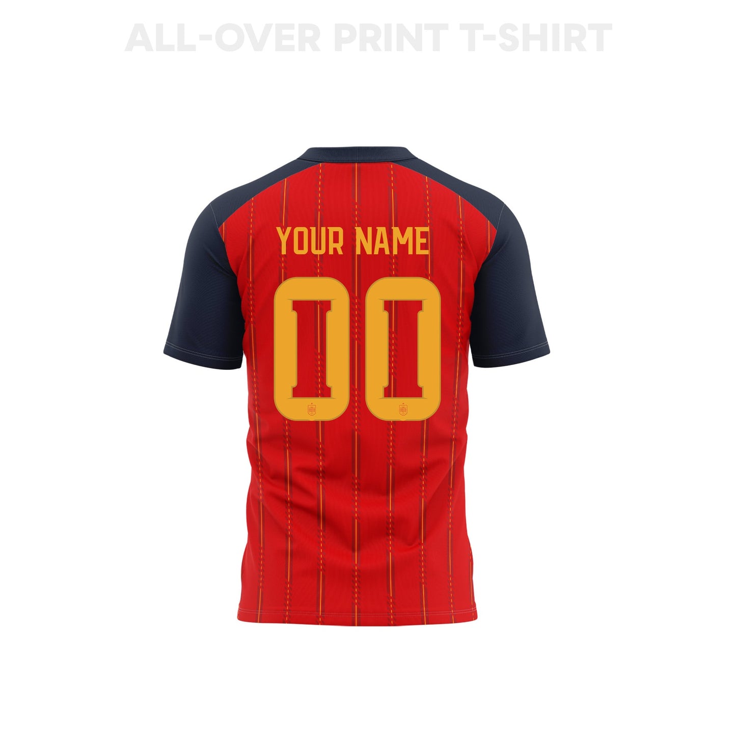 Spain 2026 Youth Home 3D T-shirt Fully Printed – Personalized – Red