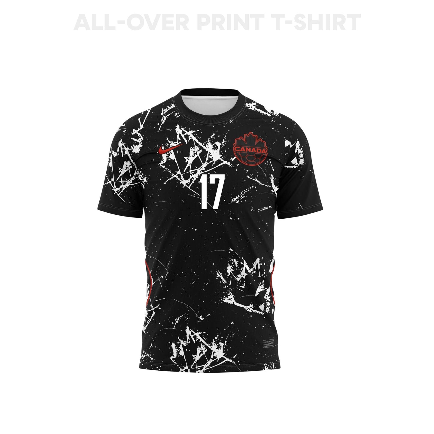 Kadeisha Buchanan 17 Canada 2026 Away 3D T-Shirt Fully Printed – Unisex, Black