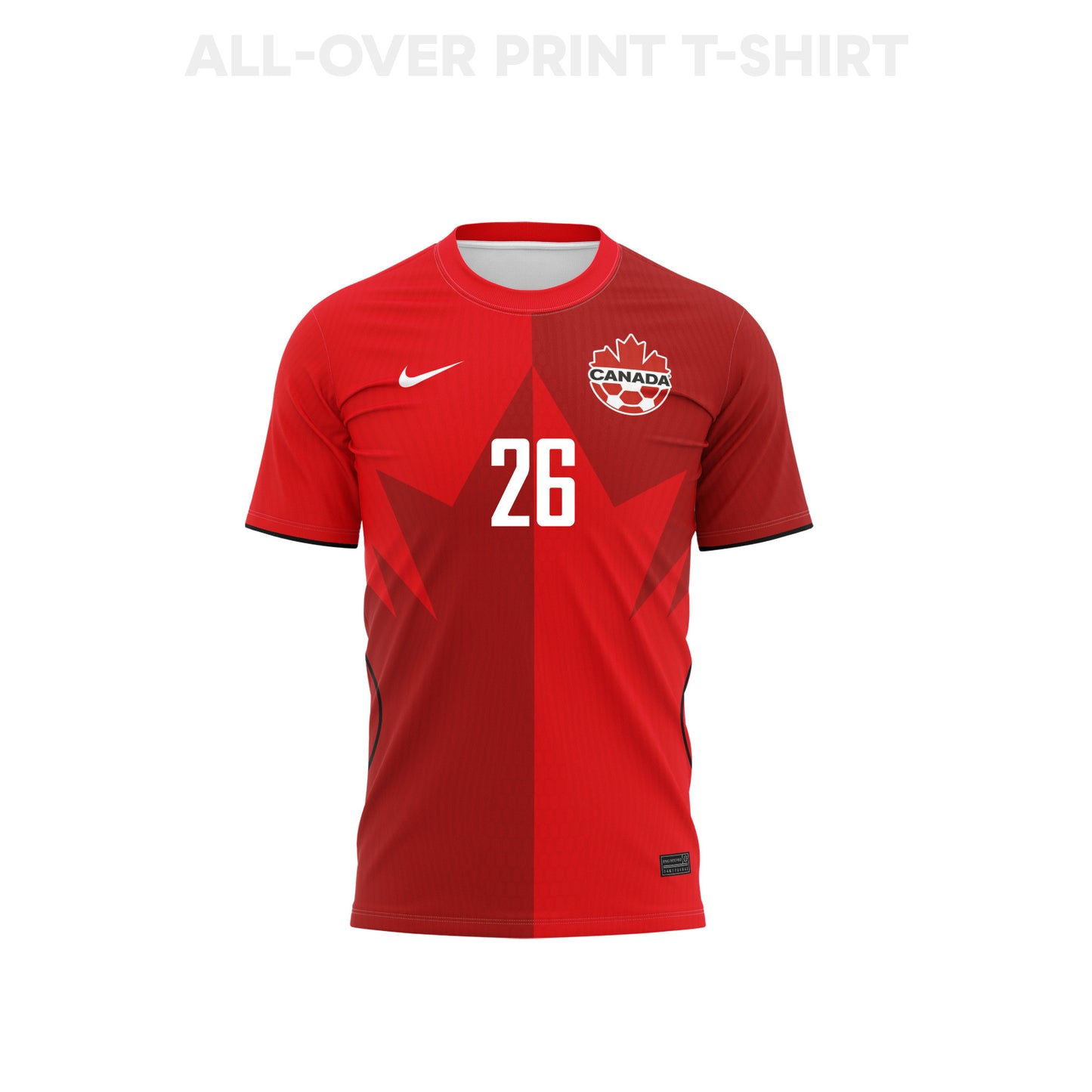 Marcelo Flores 26 Canada 2026 Home 3D T-Shirt Fully Printed – Unisex, Red