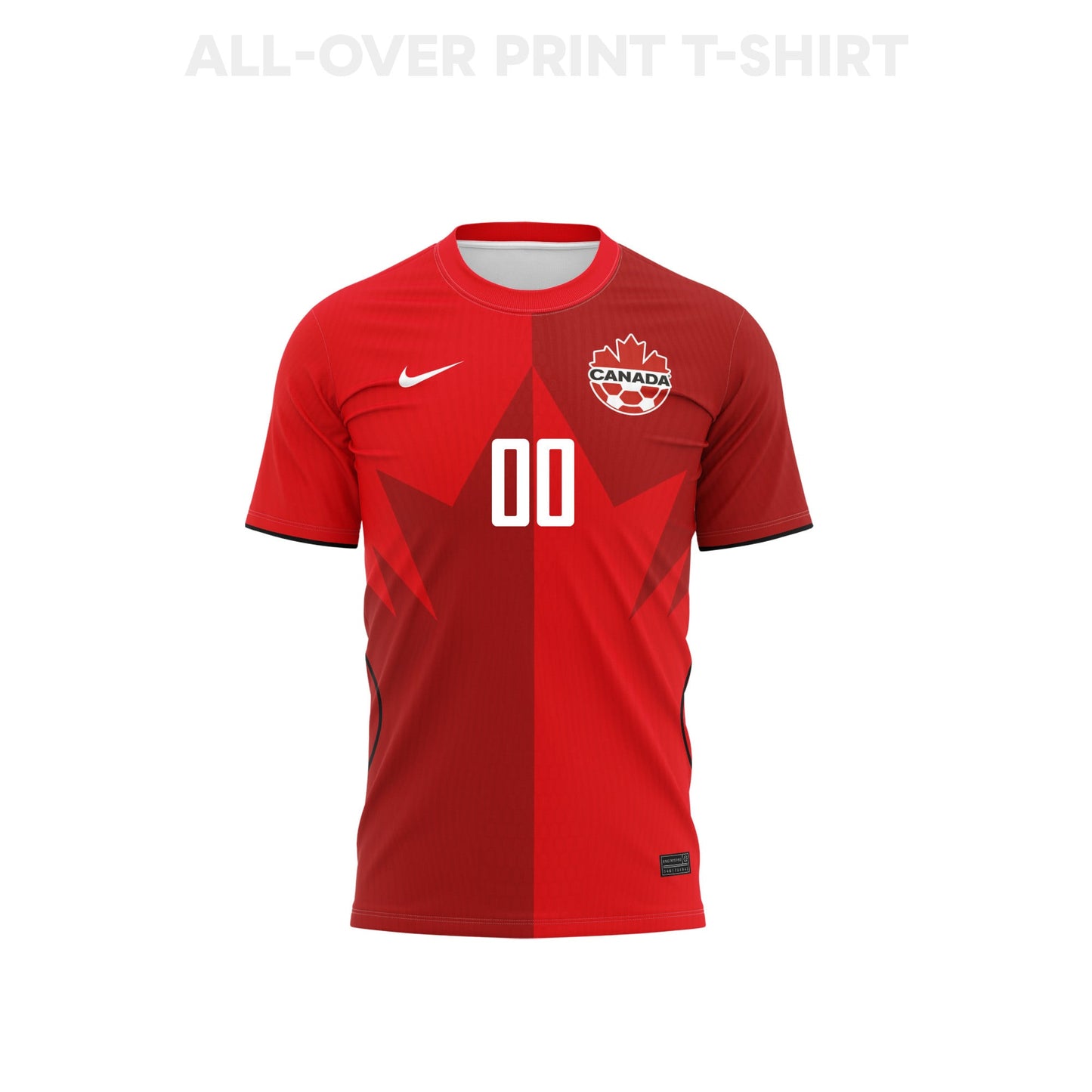 Canada 2026 Home 3D T-Shirt Fully Printed – Personalized – Unisex, Red