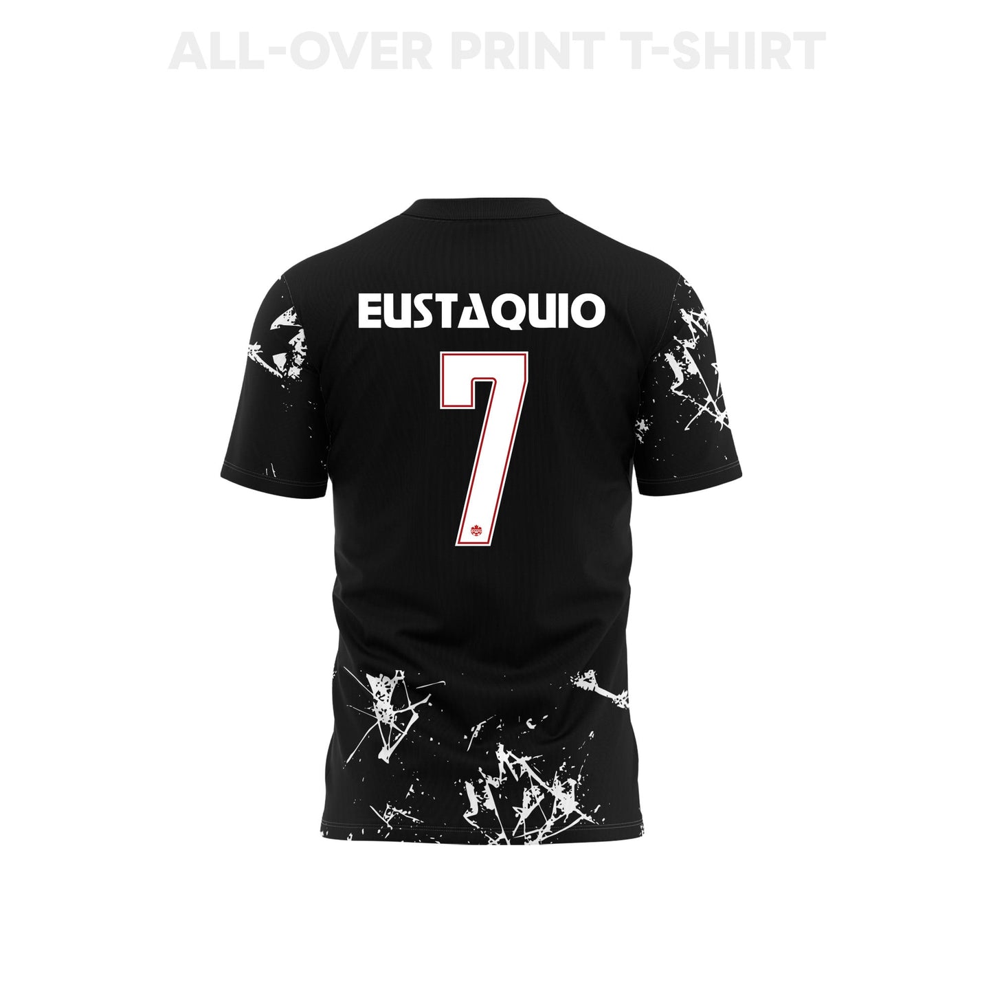 Stephen Eustáquio 7 Youth Canada 2026 Away 3D T-shirt Fully Printed – Black