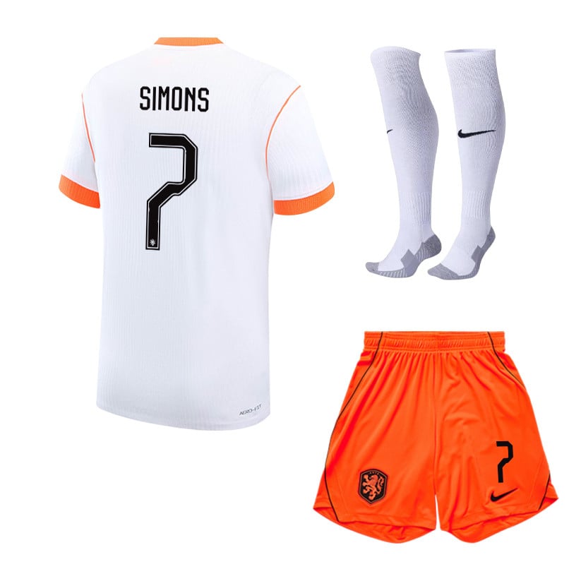 Xavi Simons 7 Netherlands 2026 Away Men Kit Set – White
