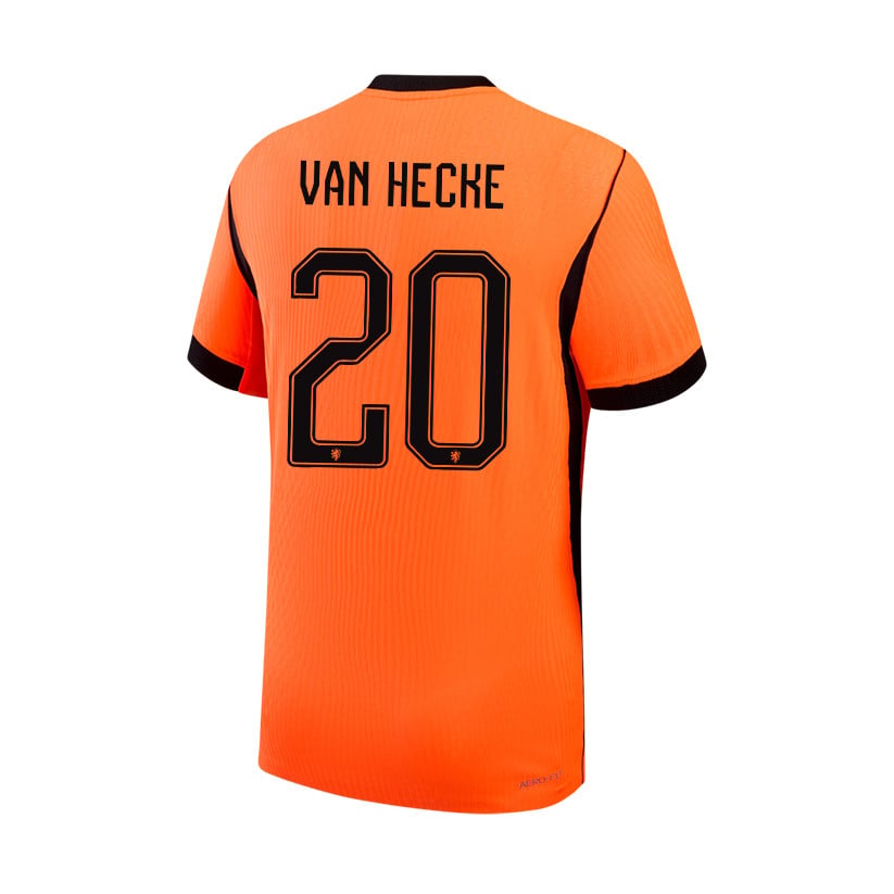 Jan Paul van Hecke 20 Netherlands 2026 Home Men Jersey & Shorts Set – Orange