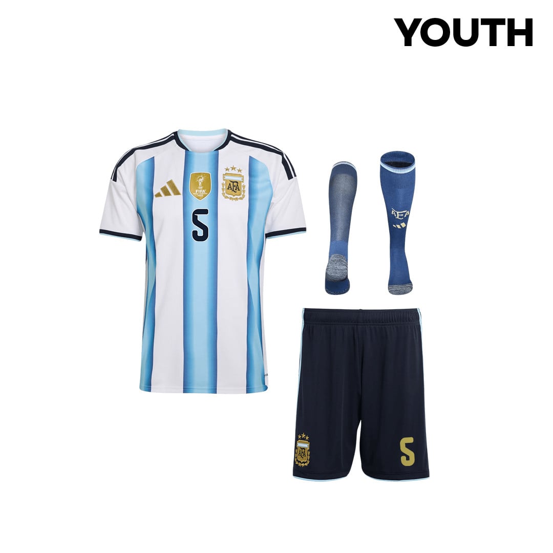 Leandro Paredes 5 Argentina 2026 YOUTH Home Kit Set – White