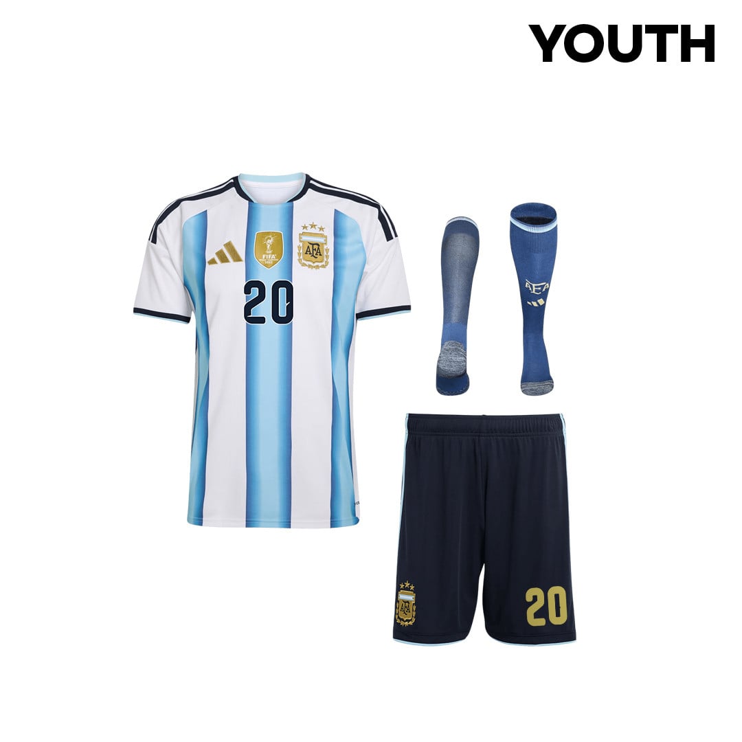 Alexis Mac Allister 20 Argentina 2026 YOUTH Home Kit Set – White