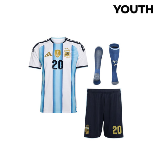 Alexis Mac Allister 20 Argentina 2026 YOUTH Home Kit Set – White