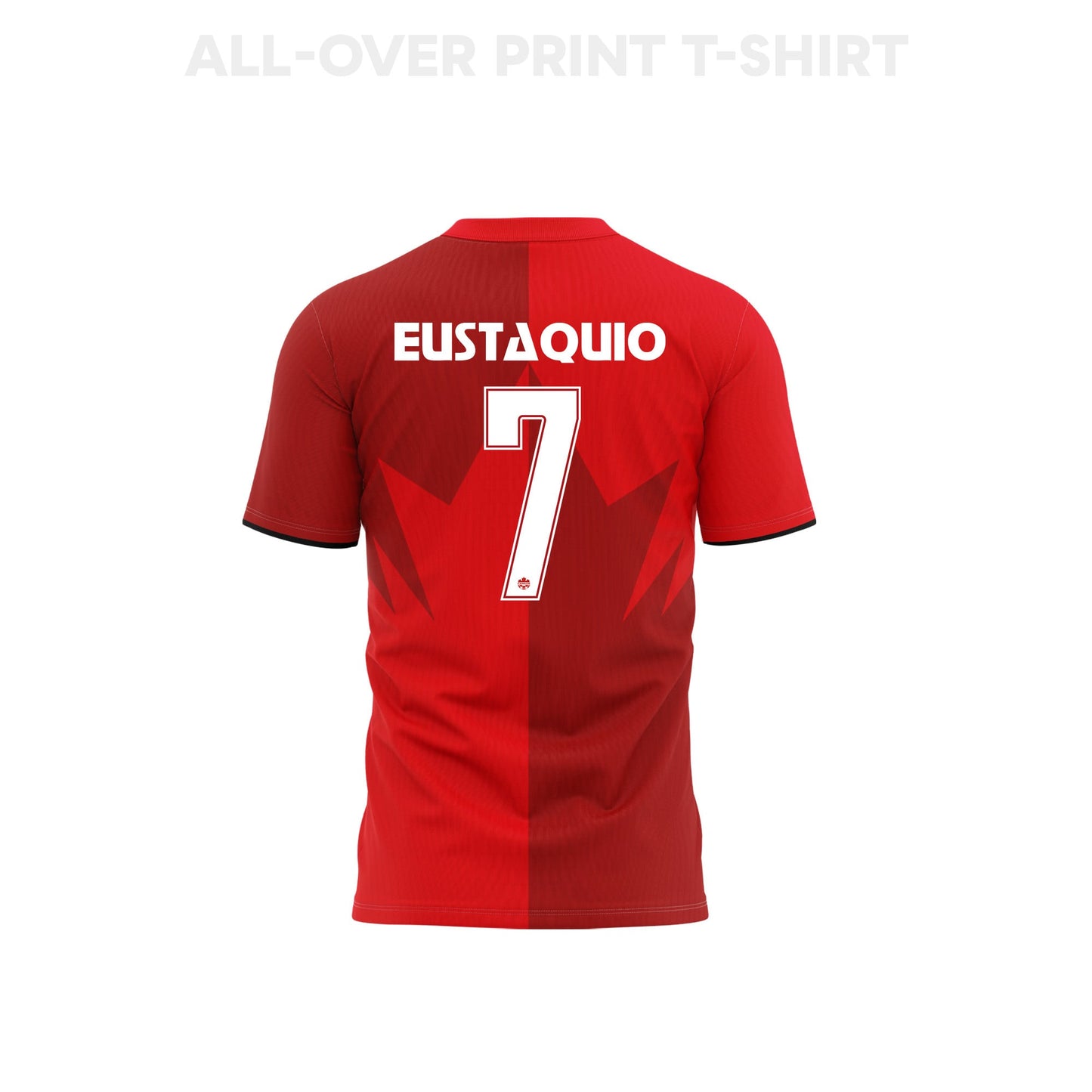 Stephen Eustáquio 7 Youth Canada 2026 Home 3D T-shirt Fully Printed – Red