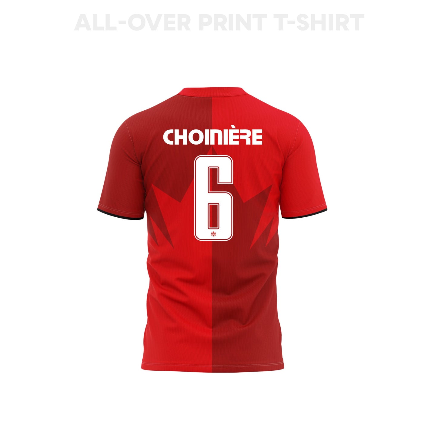 Mathieu Choinière 6 Youth Canada 2026 Home 3D T-shirt Fully Printed – Red