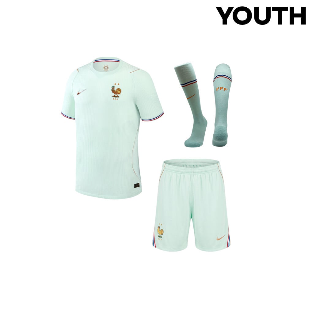 France 2026 YOUTH Away Kit Set – Green