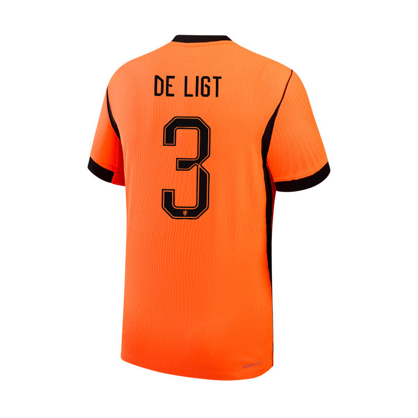 Matthijs de Ligt 3 Netherlands 2026 YOUTH Home Jersey & Shorts Set - Orange