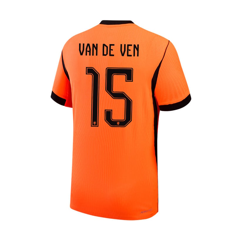 Micky van de Ven 15 Netherlands 2026 YOUTH Home Jersey & Shorts Set - Orange