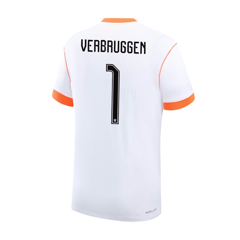 Bart Verbruggen 1 Netherlands 2026 YOUTH Away Jersey & Shorts Set - White
