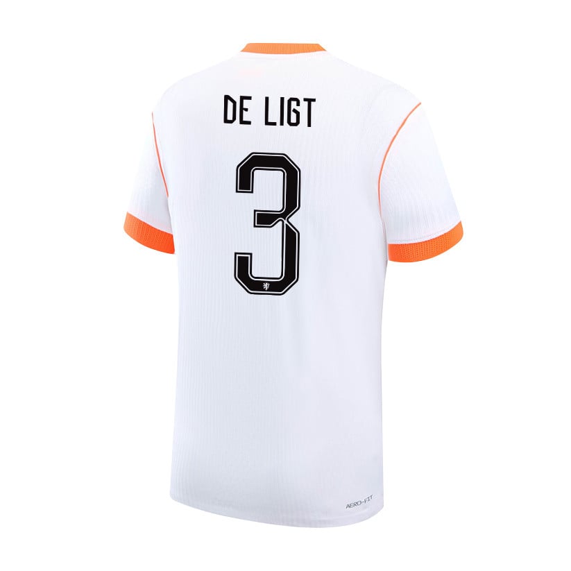 Matthijs de Ligt 3 Netherlands 2026 YOUTH Away Jersey & Shorts Set - White
