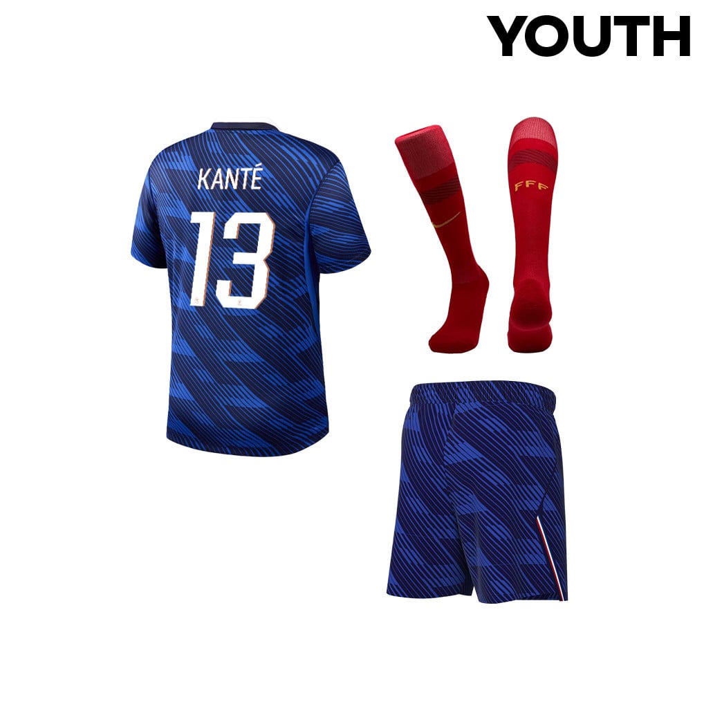 N'Golo Kanté 13 France 2026 YOUTH Home Kit Set – Blue