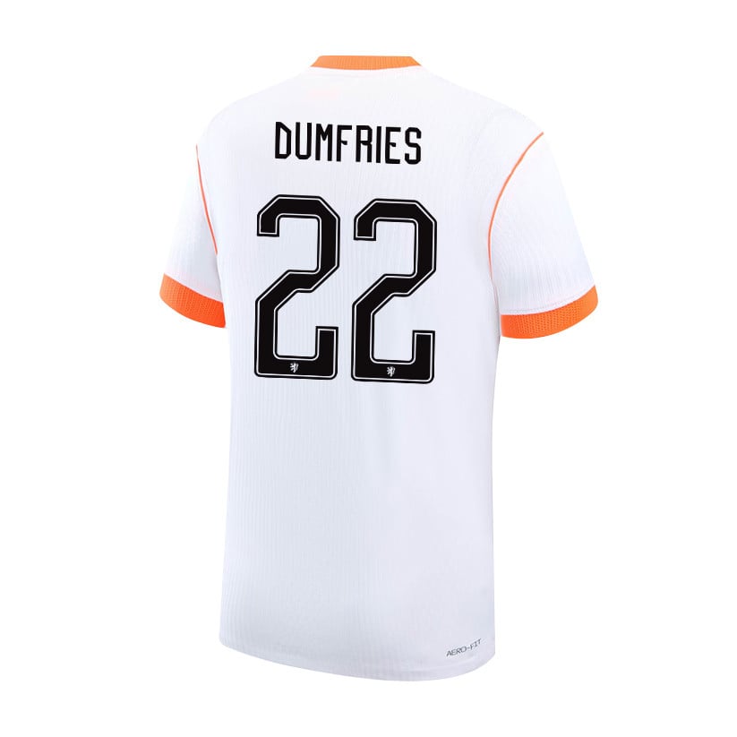 Denzel Dumfries 22 Netherlands 2026 Away Men Jersey & Shorts Set – White