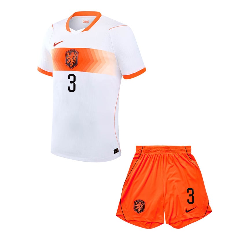 Jurriën Timber 3 Netherlands 2026 Away Men Jersey & Shorts Set – White