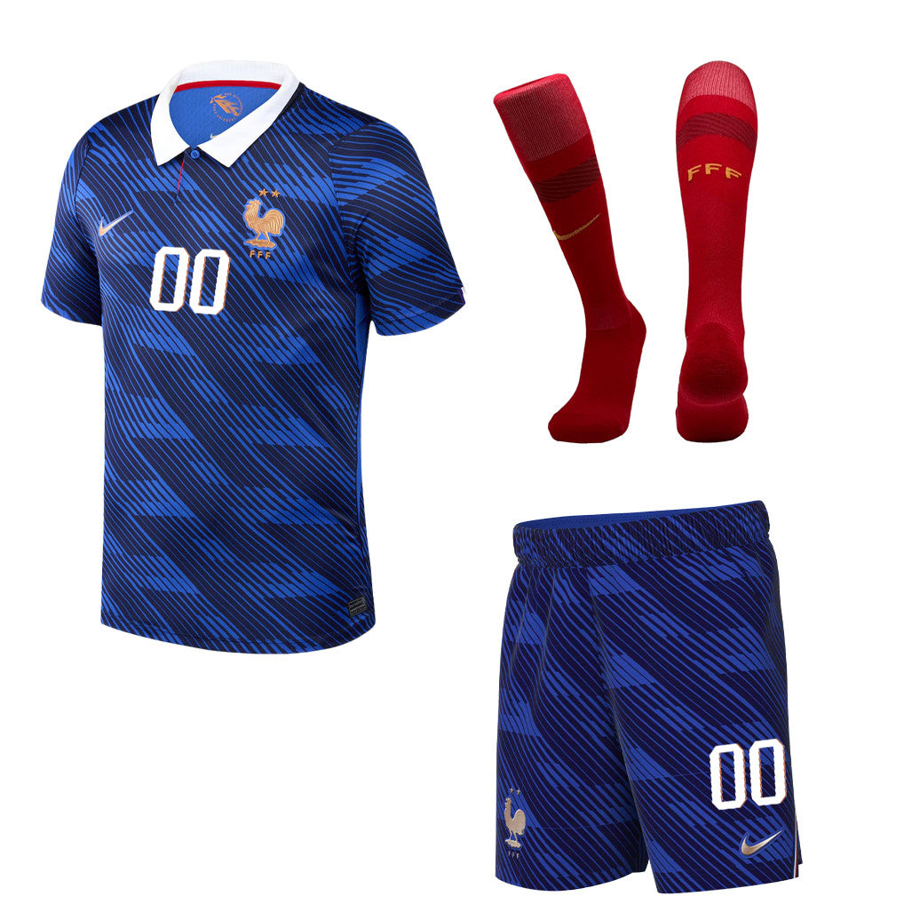 France 2026 Home Men Kit Set – Personalized - Blue