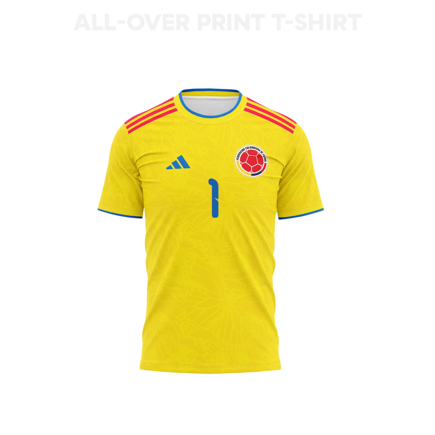 David Ospina 1 Colombia 2026 Home 3D T-Shirt Fully Printed – Unisex, Yellow
