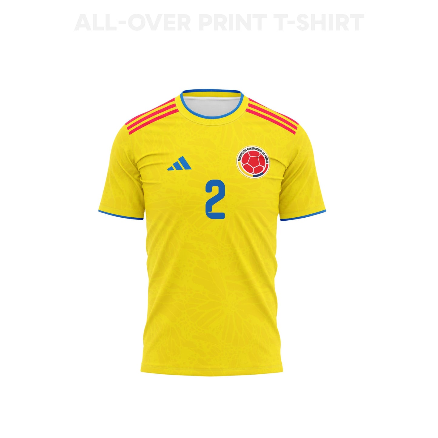 Daniel Muñoz 2 Colombia 2026 Home 3D T-Shirt Fully Printed – Unisex, Yellow