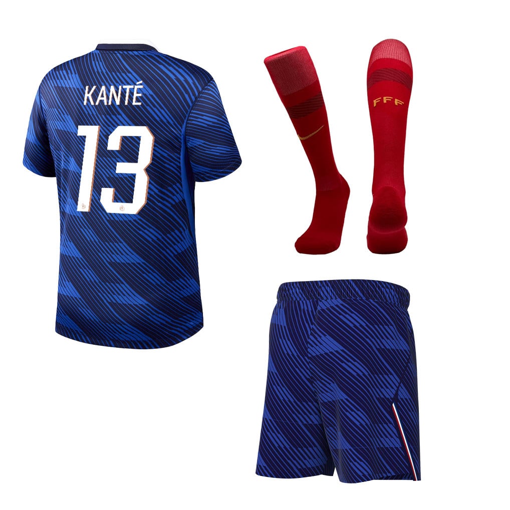 N'Golo Kanté 13 France 2026 Home Men Kit Set – Blue