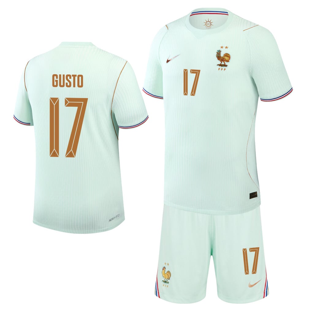 Malo Gusto 17 France 2026 Away Men Jersey & Shorts Set – Green