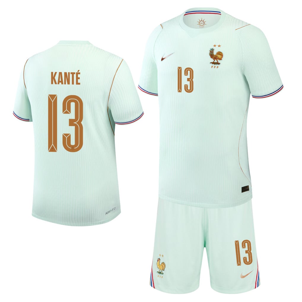 N'Golo Kanté 13 France 2026 Away Men Jersey & Shorts Set – Green