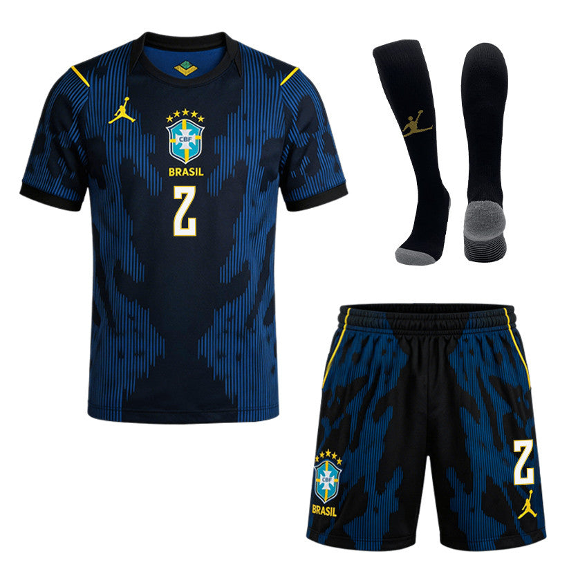 Danilo 2 Brazil 2026 Away Men Kit Set – Blue
